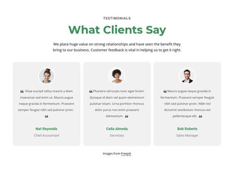 Client Testimonials Image